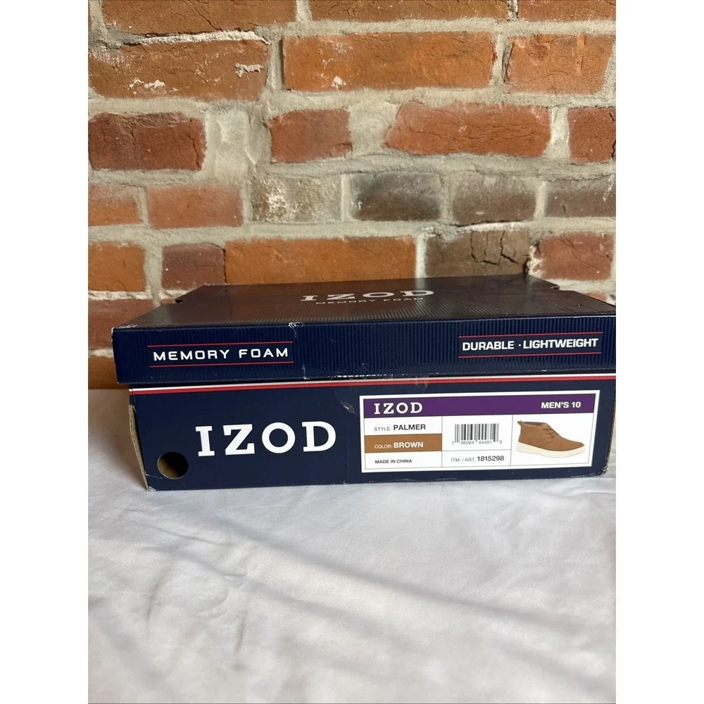 Izod Palmer Chukka Boot - New‎ with Box Size Men's 10 Brown Shoe